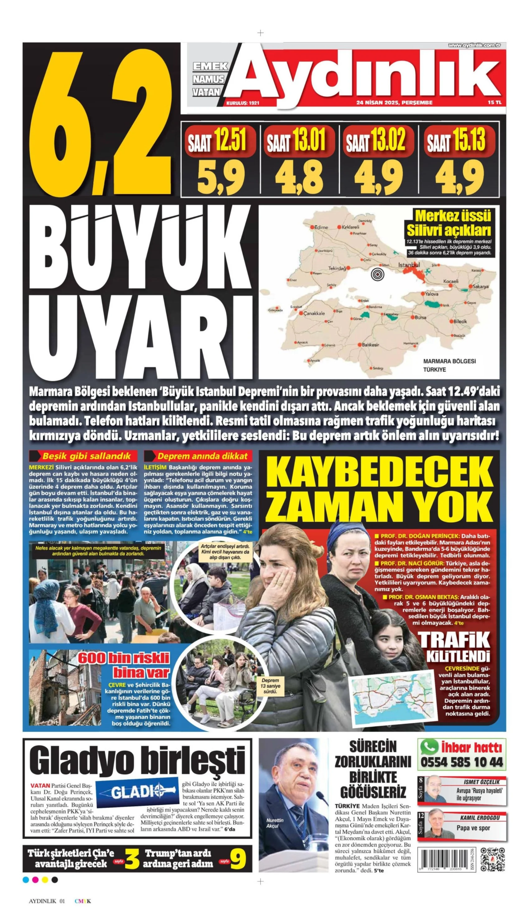 062834704 Aydinlik Gazetesi 2025 04 24 Kjhd