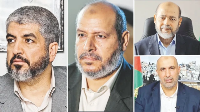 Halid Meşal, Halil El Hayya, Musa Ebu Merzuk, Zaher Cebirin