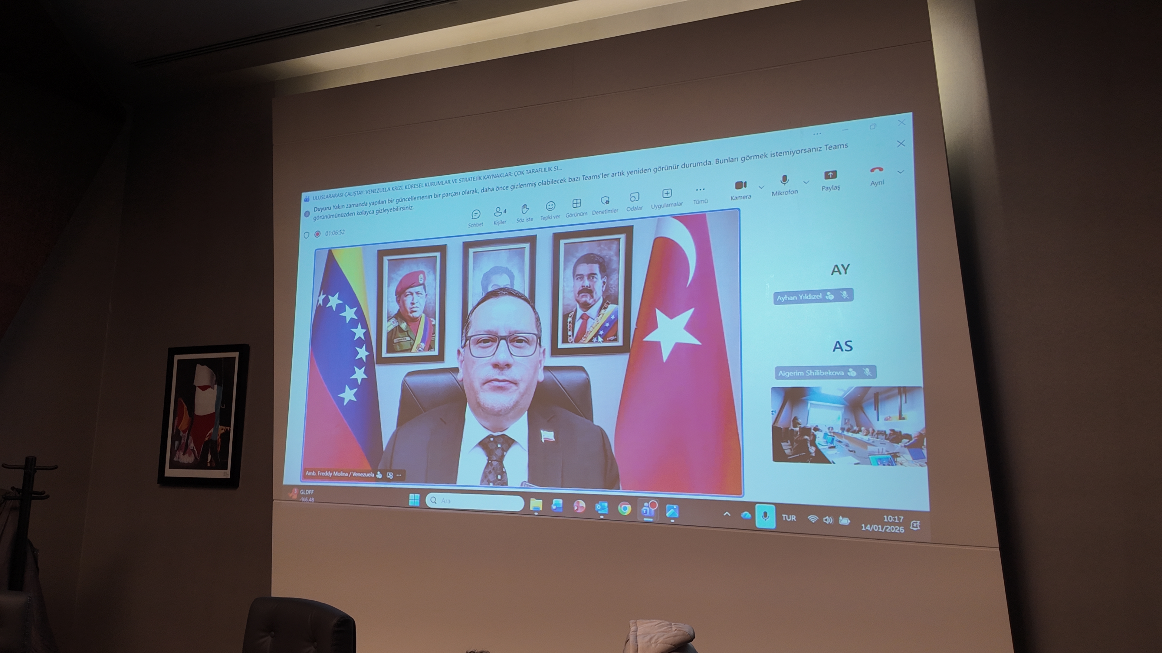 Venezuela’nın Türkiye Büyükelçisi Freddy Eduardo Molina Gutierrez