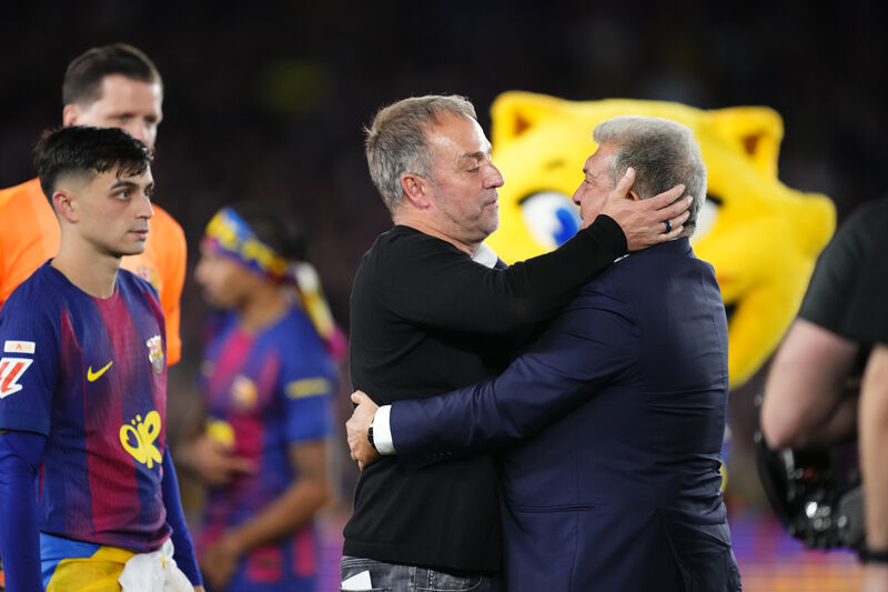 Joan Laporta Hansi Flick