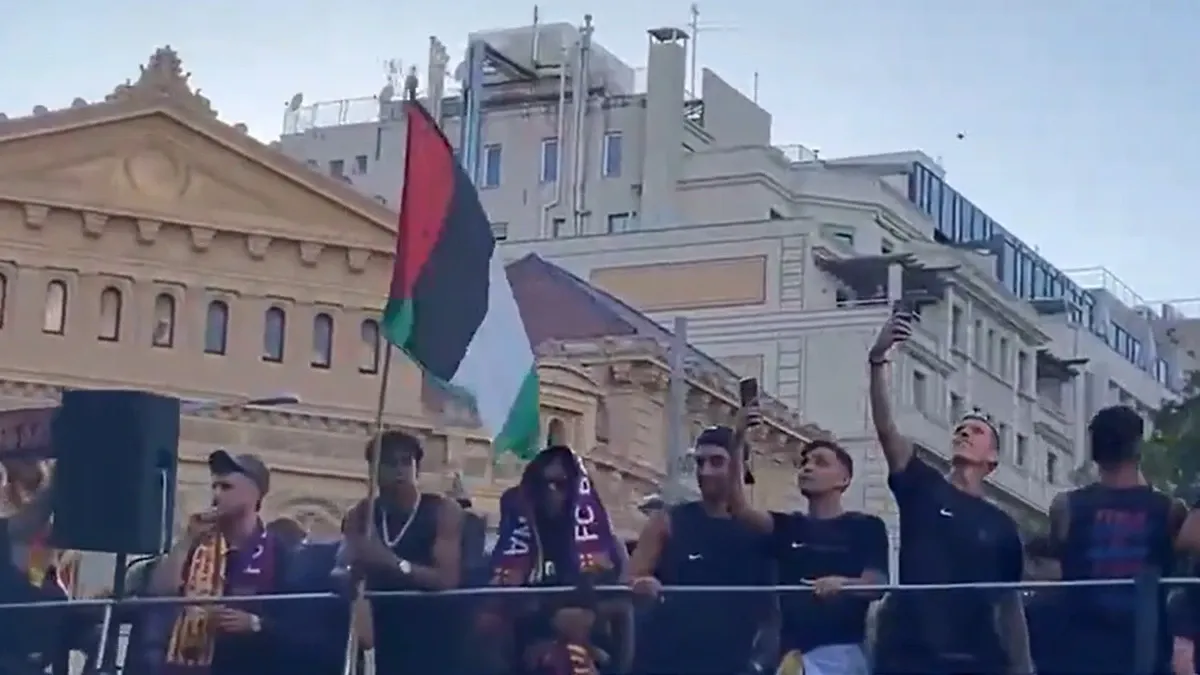 Yamal şampiyonluğu Filistin bayrağıyla kutladı!