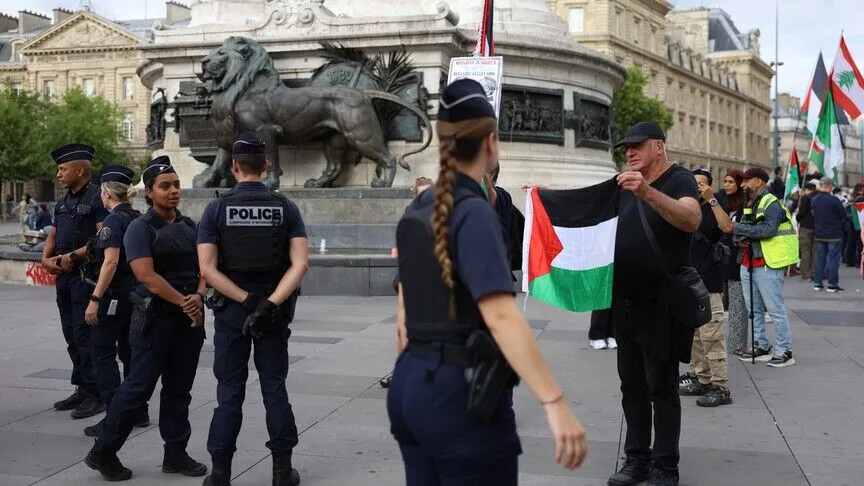 Fransa’da Filistin’e destek gösterisi engellenemedi