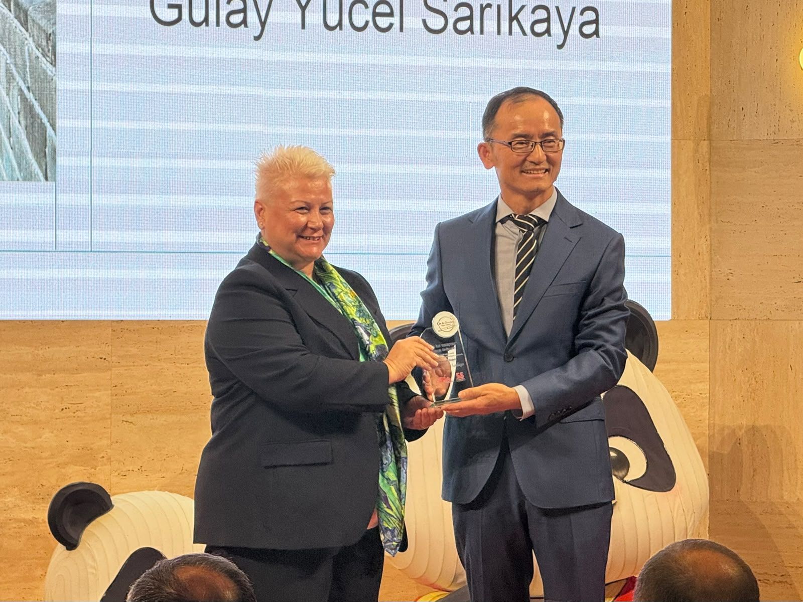 Gazeteci Gülay Yücel Sarıkaya-Çin Halk Cumhuriyeti Ankara Büyükelçisi Jiang Xuebin