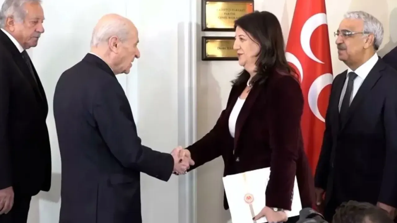 DEM Parti İmralı heyeti Bahçeli ile görüştü