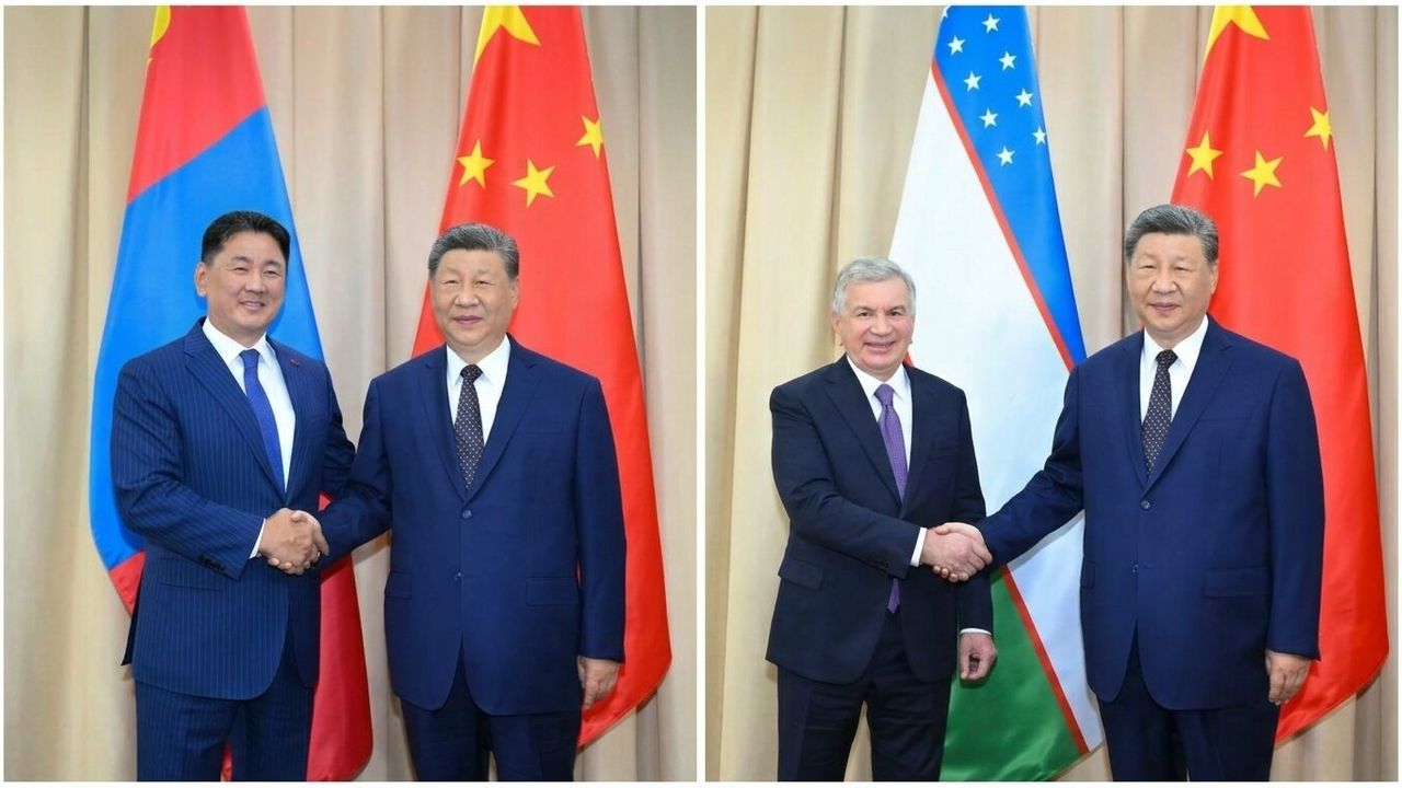 Xi'den SİÖ Zirvesi’nde diplomasi turu: Moğolistan ve Özbekistan liderleriyle görüştü