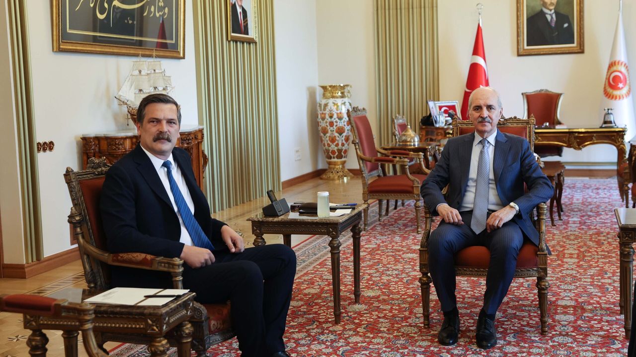 TBMM Başkanı Kurtulmuş, TİP Genel Başkanı Baş'ı kabul etti