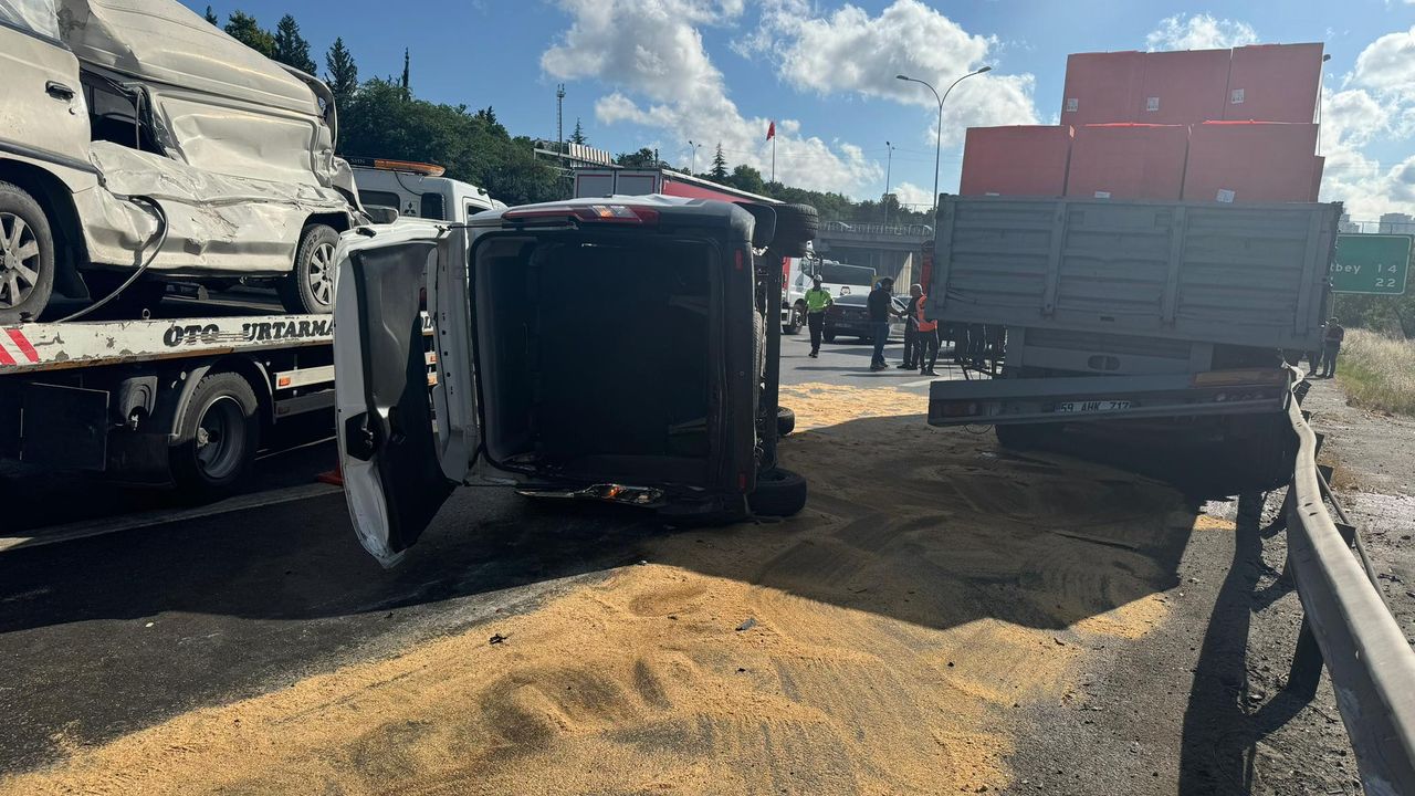 TEM Otoyolu'nda zincirleme kaza