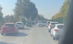 Ambulansa fermuar sistemi ile yol verdiler