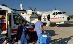 TSK'ya ait ambulans uçak, organ nakli için havalandı