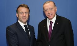 Erdoğan, Macron ile görüştü