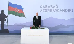 Azerbaycan Cumhurbaşkanı Aliyev, Bakü'de Zafer Parkı'nın açılışını yaptı