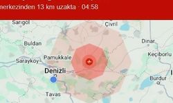 Denizli’de 3.9 şiddetinde deprem meydana geldi