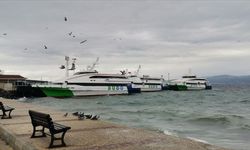 Bursa'da deniz otobüslerine olumsuz hava engeli