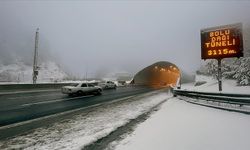 Bolu Dağı geçişinde kar etkili oluyor