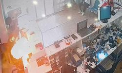 Telefon bataryası tamir sırasında patlayıp, alev aldı