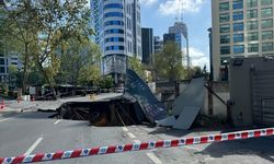 Sarıyer'de yol çöktü! Eski Büyükdere Caddesi trafiğe kapatıldı