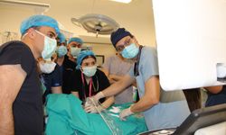Bebeğin boynundan 445 gram tümör çıkarıldı
