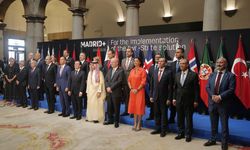 Filistin'de iki devletli çözümü destekleyen 20 ülke Madrid'de toplandı