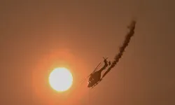 Almanya'nın Erzgebirge dağlarında bir helikopter düştü