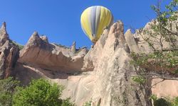 Nevşehir'de sıcak hava balonu zorunlu iniş yaptı