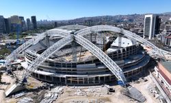 Başkentin yeni stadyumu hızla yükseliyor