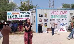 Akbelen’de 'Maden Yasası'nı tanımıyoruz' eylemi