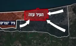 İsrail'in Gazze'yi işgal planı devrede! Operasyonun haritası paylaşıldı