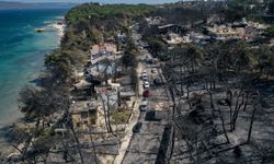 Çanakkale'de küle dönen evler görüntülendi