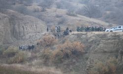 Gürcistan’da düşen askeri uçağın enkazından ilk görüntüler