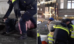 İsrail yanlısı mitingde Filistin destekçilerine sert müdahale