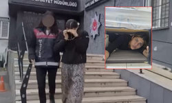 107 suç kaydı bulunan kadın, bazanın altında yakalandı