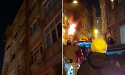 Fatih’te 5 katlı binada yangın paniği!