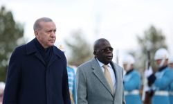 Erdoğan'la görüşen Nijerya Cumhurbaşkanı, resmi törende düştü
