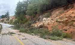 Milas’ta sağanak sonrası heyelan meydana geldi