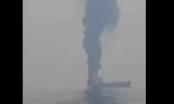 Hürmüz Boğazı'nda tanker vuruldu! İran füzesiyle batırılıyor