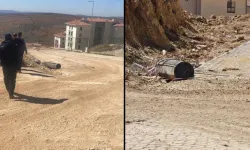 Gaziantep’e düşen balistik füzenin ilk görüntüleri!