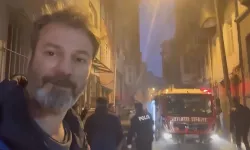 Beyoğlu’nda metruk bina alev alev yandı