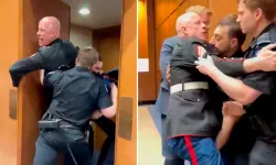 Kongre’de İran protestosuna sert müdahale: Eski askerin kolu kırıldı!