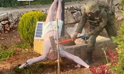İsrail askeri Hazreti İsa heykelini parçaladı!