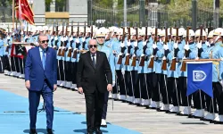 Erdoğan, Cezayir Cumhurbaşkanı Tebbun'u resmi törenle karşıladı
