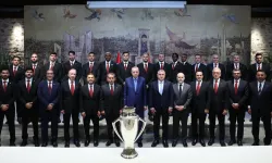 Cumhurbaşkanı Erdoğan, Galatasaray Futbol Takımı'nı kabul etti