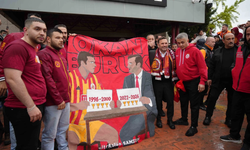 Galatasaray'a Samsun'da coşkulu karşılama