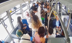 Sakarya’da belediye otobüsünde zamanla yarış!