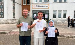 Anne, baba ve oğul aynı okulda YKS heyecanı yaşadı