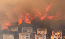 İzmir Dikili’deki orman yangını yerleşim yerlerine ulaştı!
