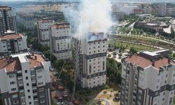 Küçükçekmece'de site yangını: 10 kişi hastaneye kaldırıldı