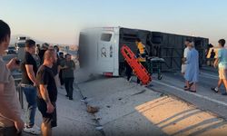 Kütahya'da yolcu otobüsü devrildi: Çok sayıda yaralı var
