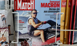 Fransa yanıyor, Macron jet-ski keyfinde: Tepkiler çığ gibi