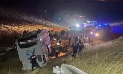 Amasya'da yolcu otobüsü şarampole yuvarlandı: Çok sayıda yaralı var