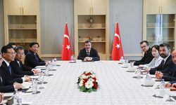 Cumhurbaşkanı Yardımcısı Yılmaz, Çin'in Anhui Eyaleti Parti Sekreteri Jun'u kabul etti